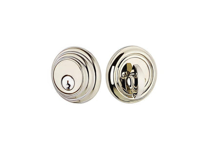 Emtek 8455US Low Profile Style Brass Modern Single Cylinder Deadbolt