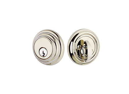 Emtek 8455US Low Profile Style Brass Modern Single Cylinder Deadbolt