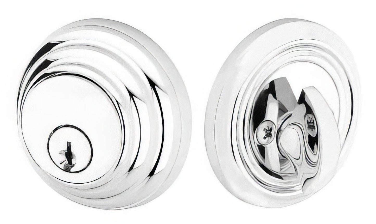 Emtek 8455US Low Profile Style Brass Modern Single Cylinder Deadbolt
