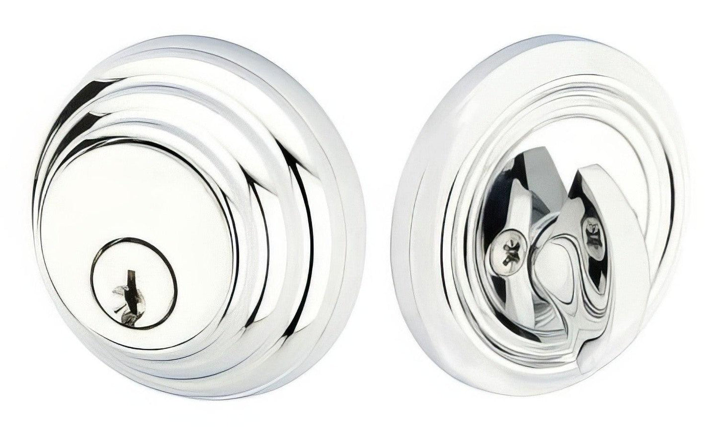 Emtek 8455US Low Profile Style Brass Modern Single Cylinder Deadbolt