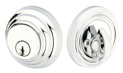 Emtek 8455US Low Profile Style Brass Modern Single Cylinder Deadbolt