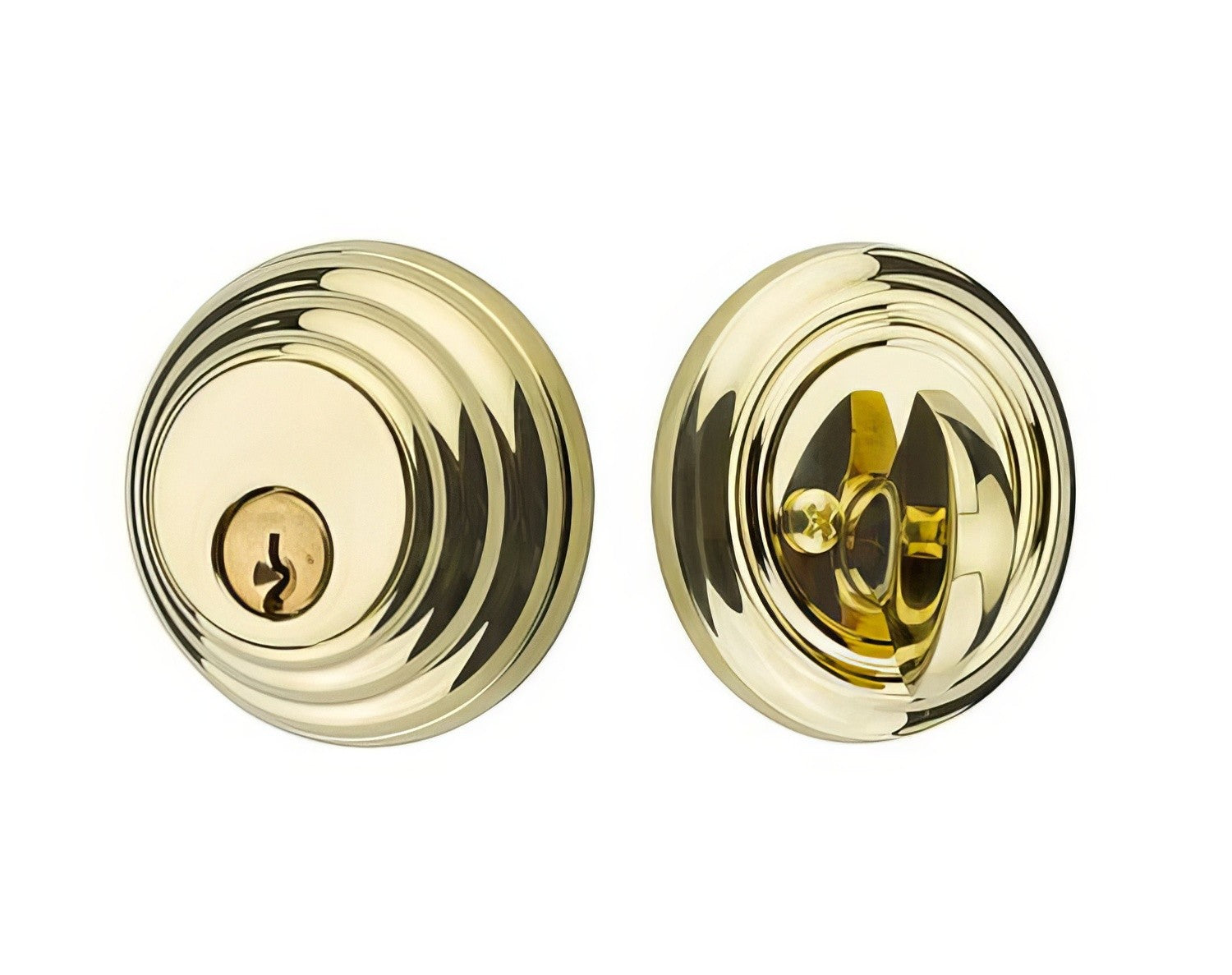 Emtek 8455US Low Profile Style Brass Modern Single Cylinder Deadbolt