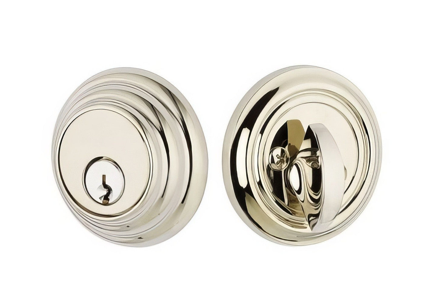 Emtek 8455US Low Profile Style Brass Modern Single Cylinder Deadbolt