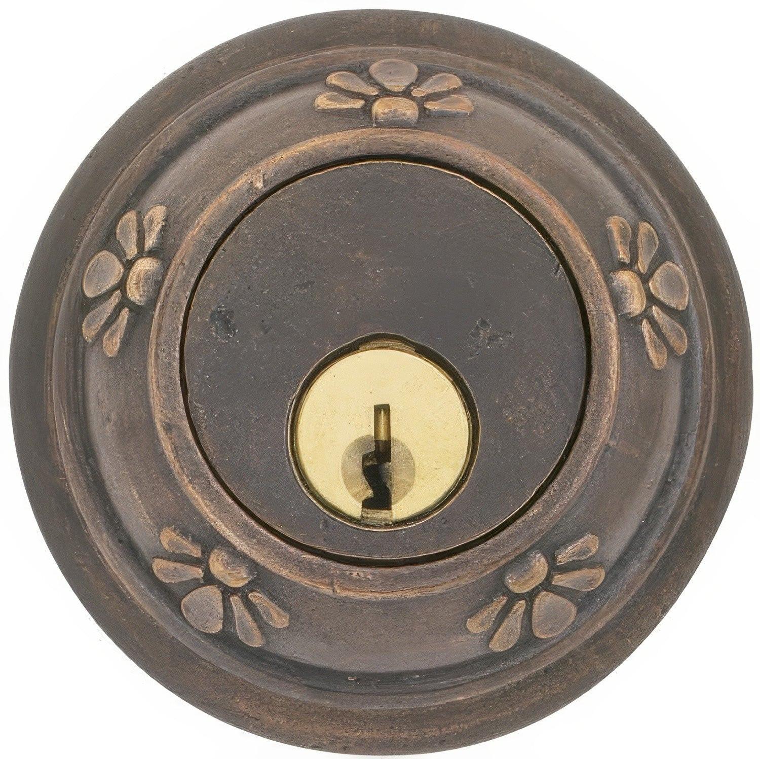 Emtek Tuscany Style Lost Wax Cast Bronze Single Cylinder Deadbolt
