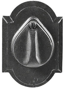 Emtek #1 Style Sandcast Bronze Single Cylinder Deadbolt.