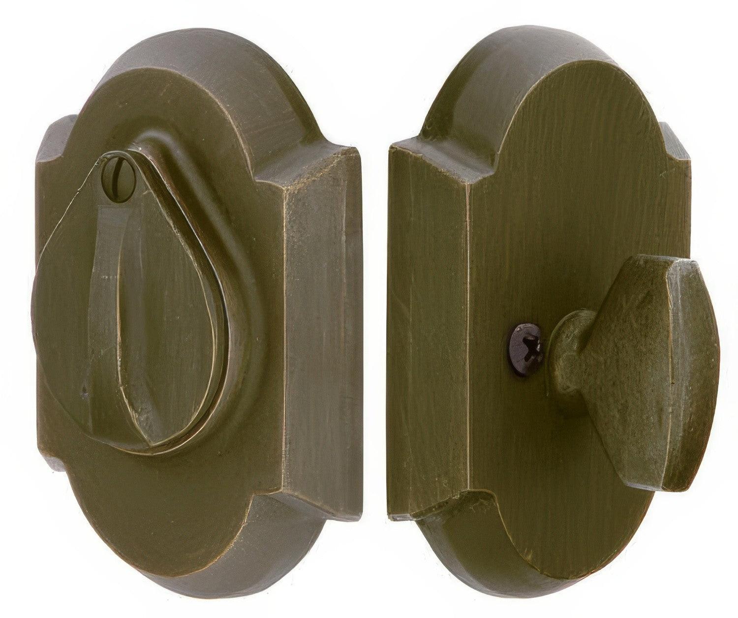 Emtek #1 Style Sandcast Bronze Single Cylinder Deadbolt