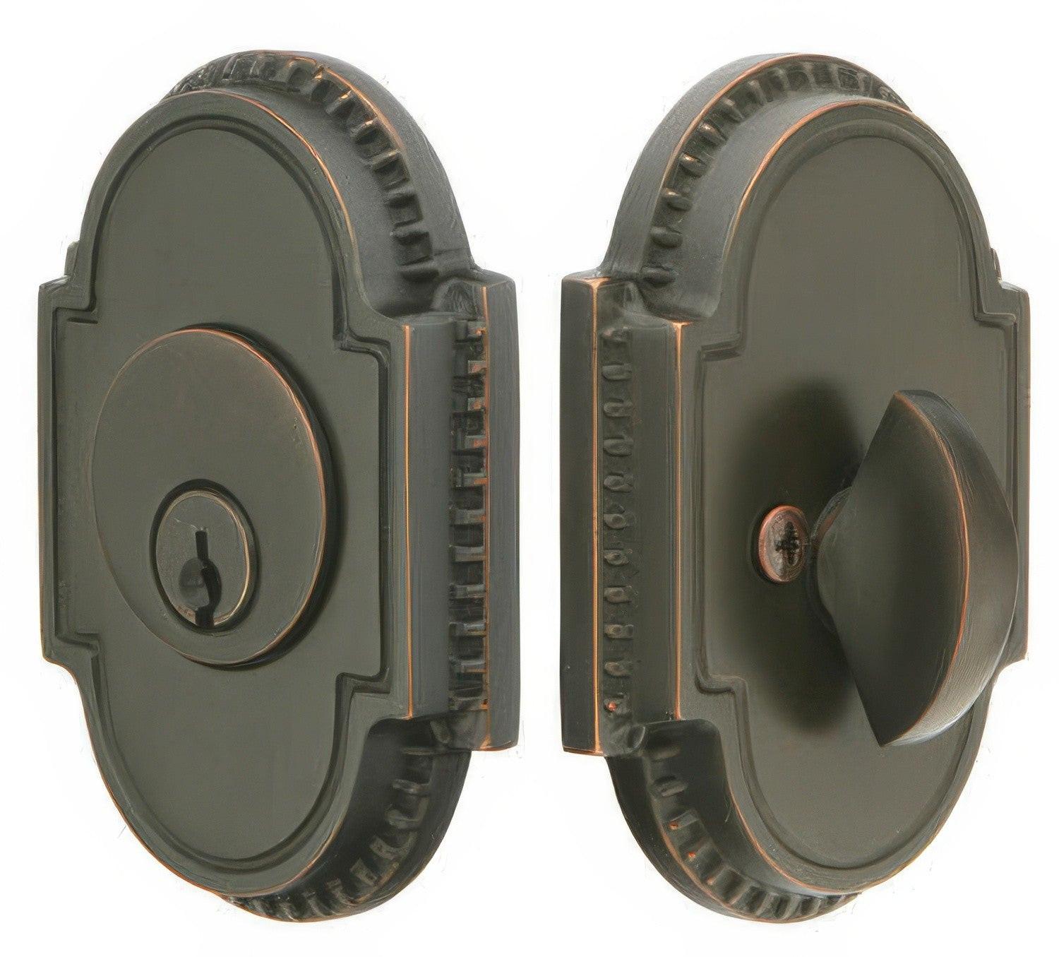 Emtek Knoxville Style Designer Brass Single Cylinder Deadbolt