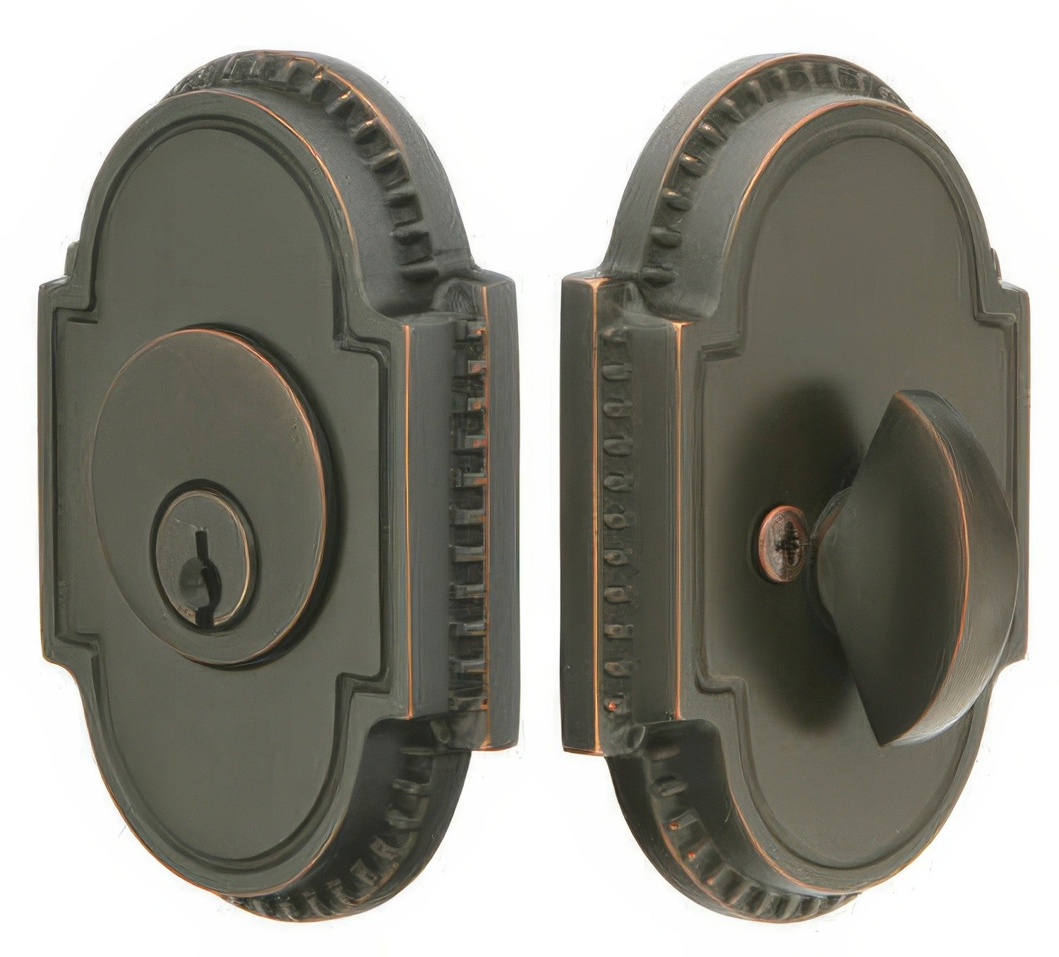 Emtek Knoxville Style Designer Brass Single Cylinder Deadbolt