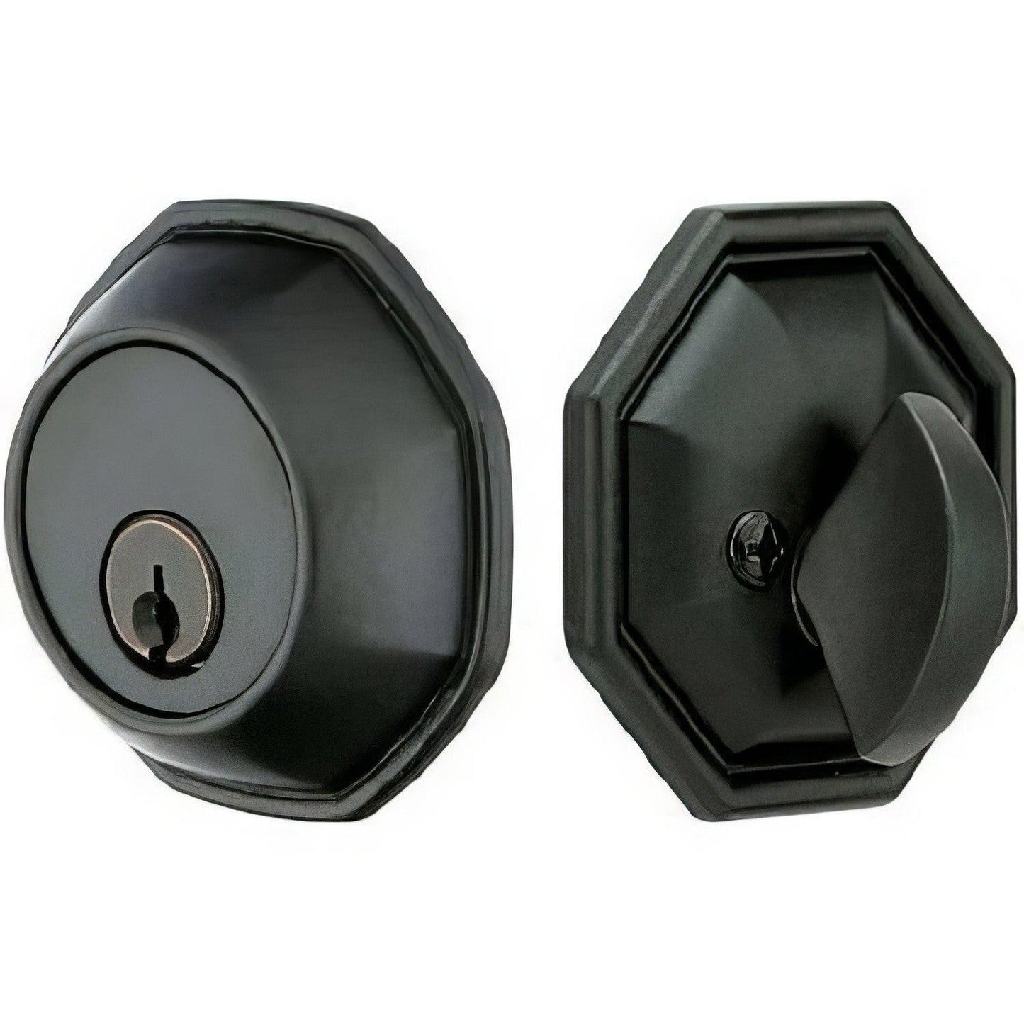 Emtek Octagon Style Tuscany Bronze Single Cylinder Deadbolt