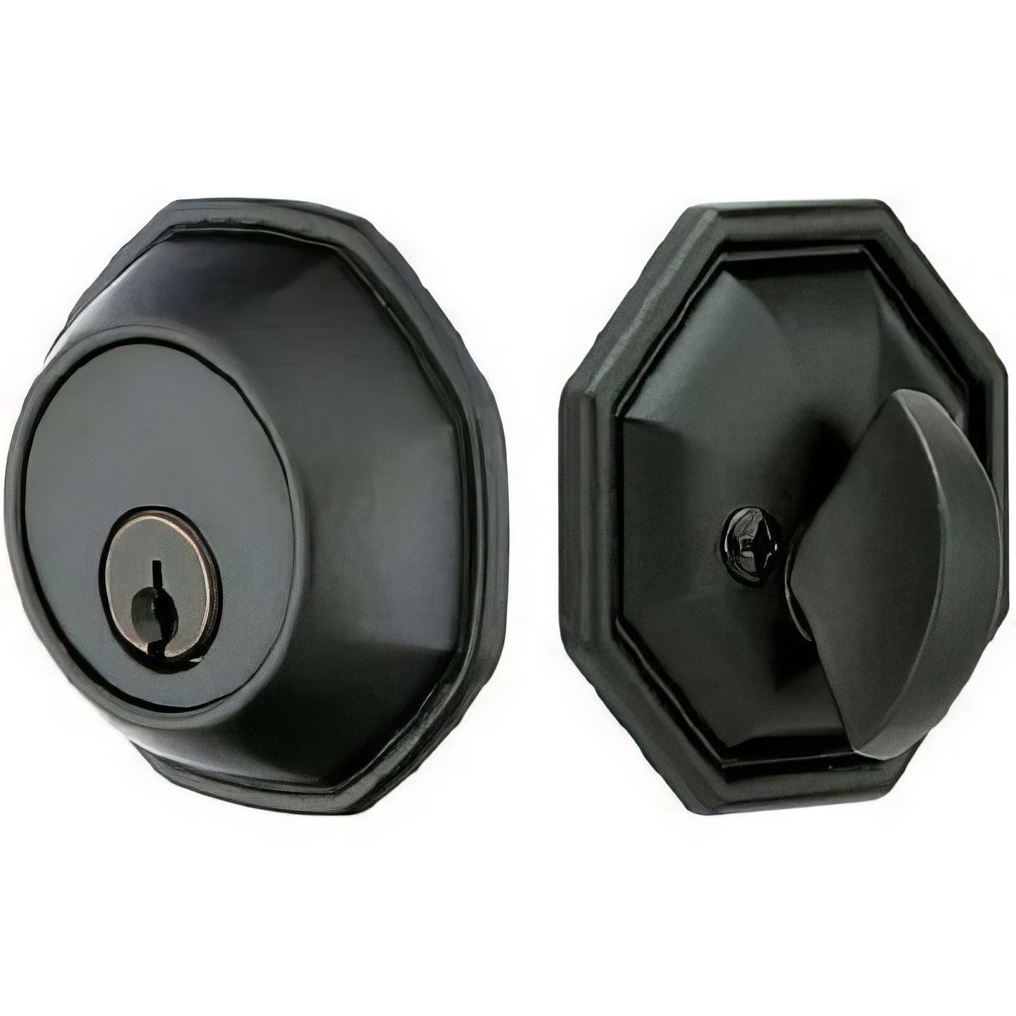 Emtek Octagon Style Tuscany Bronze Single Cylinder Deadbolt