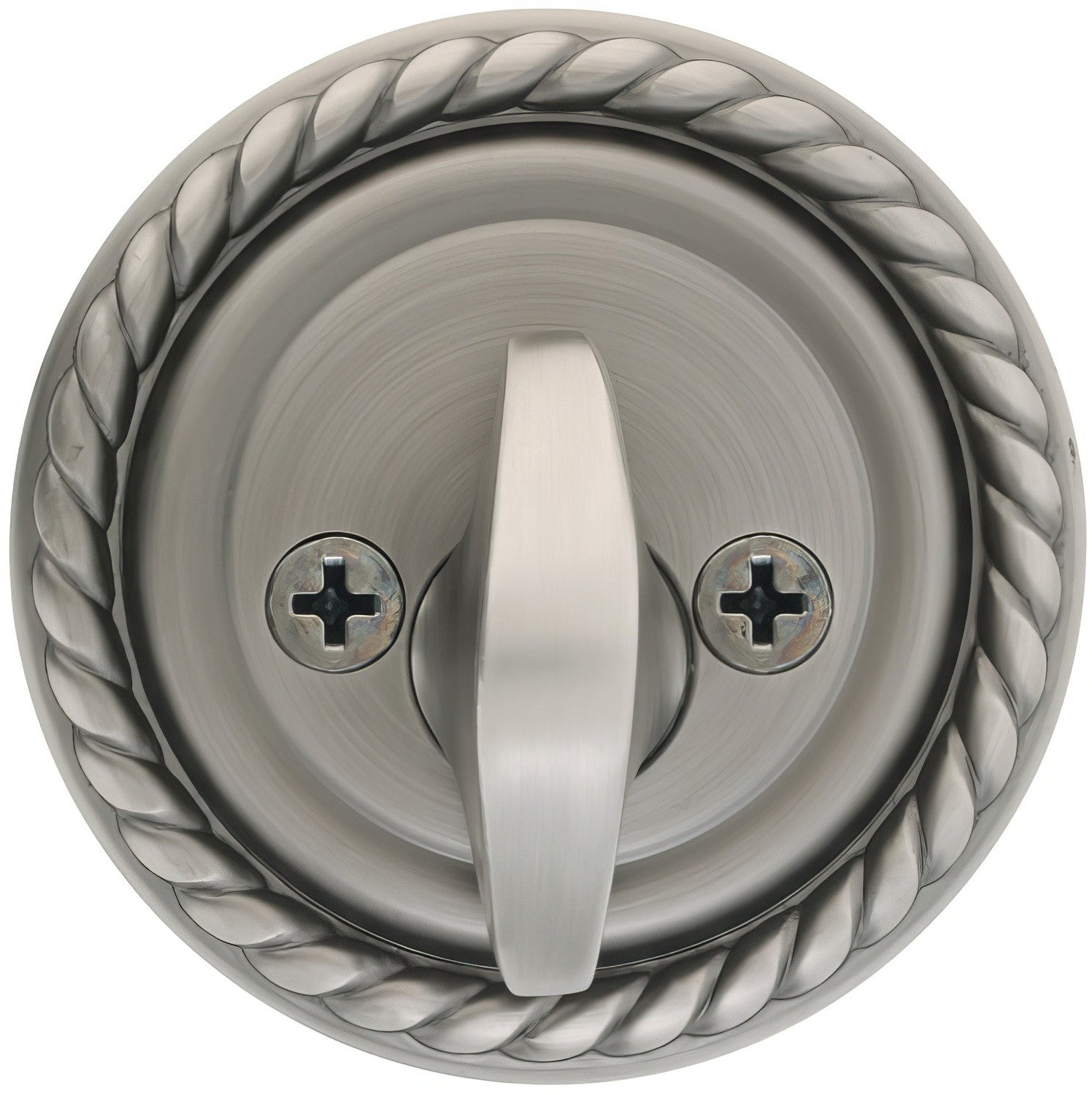 Emtek 8464US Rope Style Designer Brass Single Cylinder Deadbolt