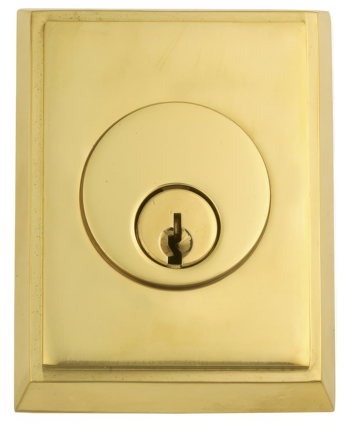 Emtek Rectangular Style Brass Modern Single Cylinder Deadbolt