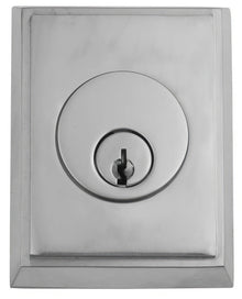 Emtek Rectangular Style Brass Modern Single Cylinder Deadbolt