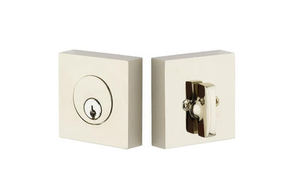 Emtek 8469US Square Brass Modern Keyed Entry Single Cylinder Deadbolt