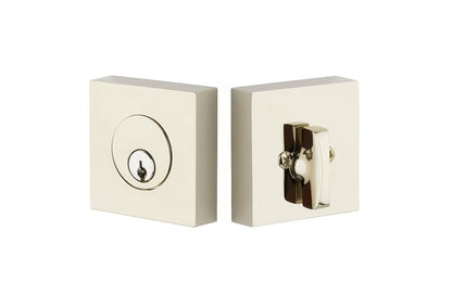 Emtek 8469US Square Brass Modern Keyed Entry Single Cylinder Deadbolt