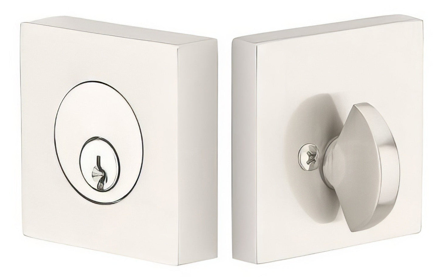 Emtek 8469US Square Brass Modern Keyed Entry Single Cylinder Deadbolt