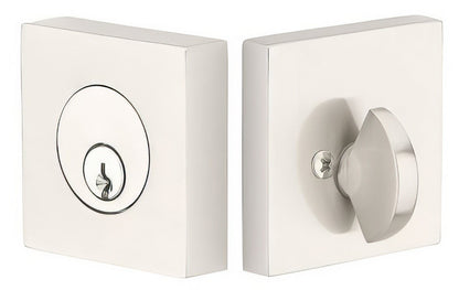Emtek 8469US Square Brass Modern Keyed Entry Single Cylinder Deadbolt