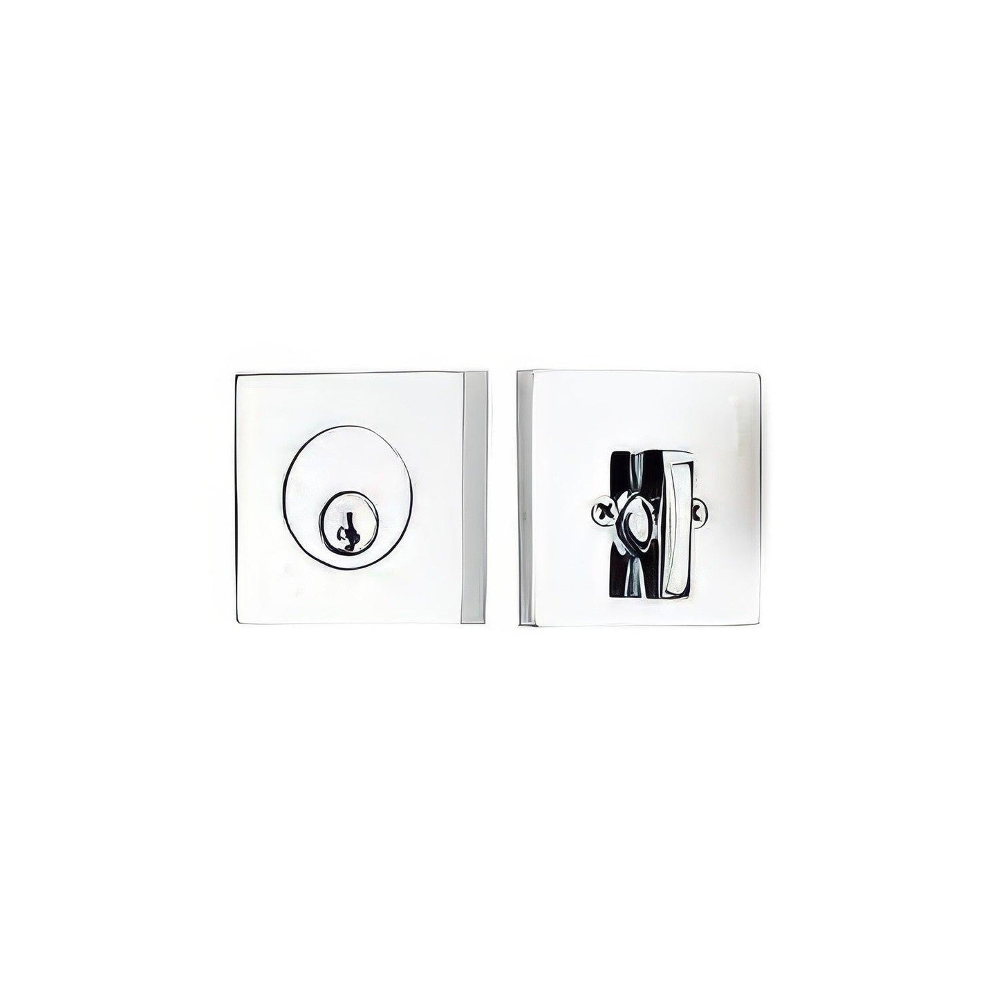 Emtek 8469US Square Brass Modern Keyed Entry Single Cylinder Deadbolt