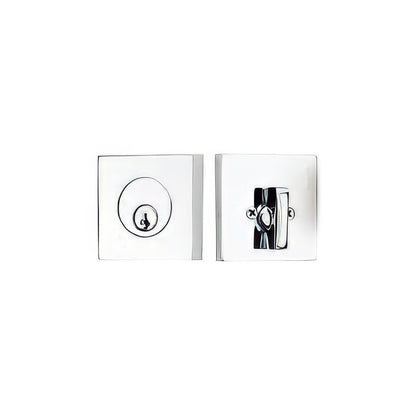 Emtek 8469US Square Brass Modern Keyed Entry Single Cylinder Deadbolt