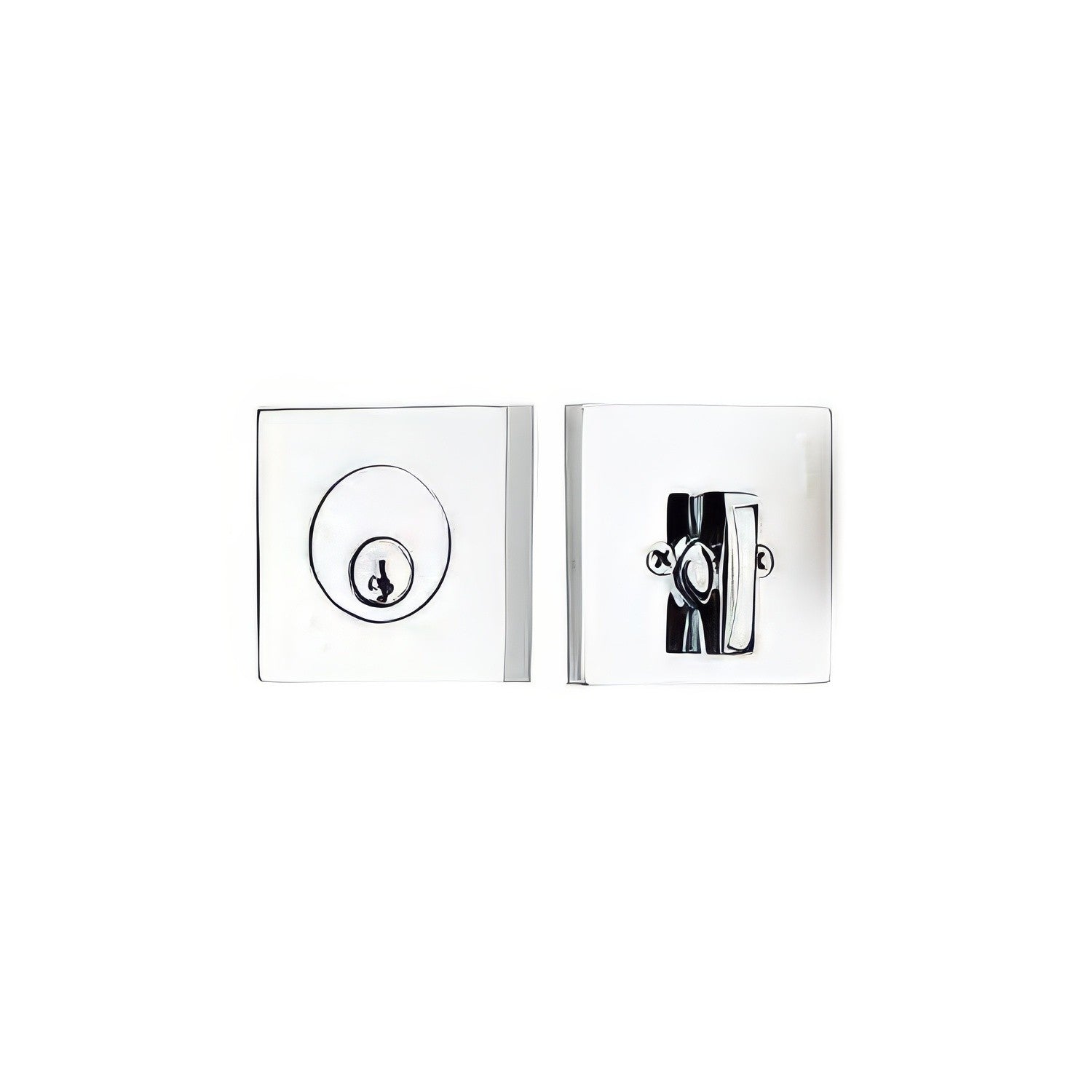 Emtek 8469US Square Brass Modern Keyed Entry Single Cylinder Deadbolt