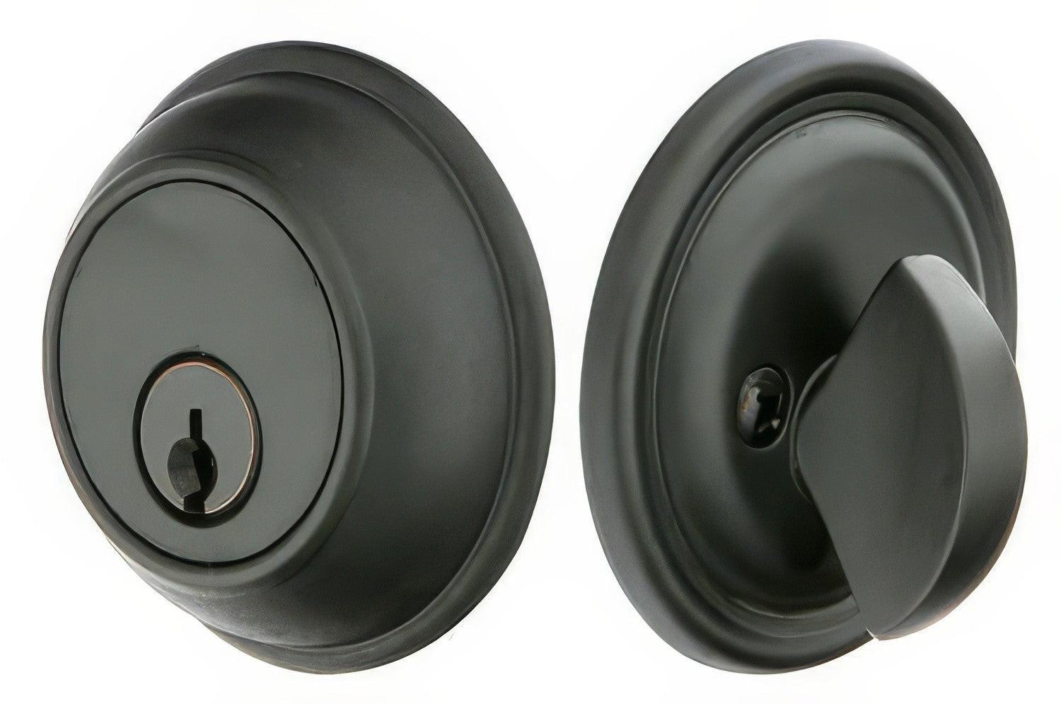 Emtek Tuscany Bronze Keyed Entry Single Cylinder Deadbolt
