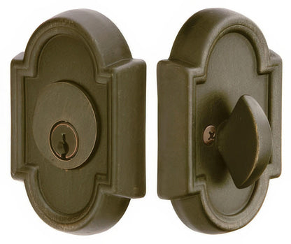 Emtek #11 Style Tuscany Bronze Single Cylinder Deadbolt