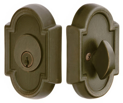 Emtek #11 Style Tuscany Bronze Single Cylinder Deadbolt