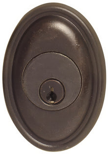 Emtek #14 Style Tuscany Bronze Single Cylinder Deadbolt.