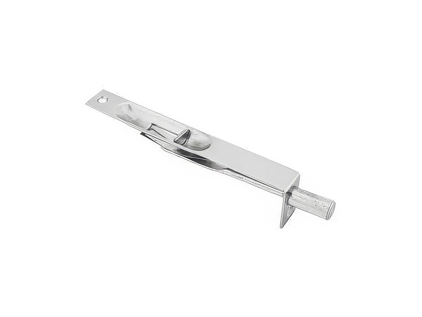 Emtek 8505US 4 Inch Flush Bolt with Square Corners