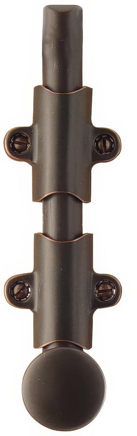 Emtek 6" Solid Brass Surface Bolt with Strikes and Screws