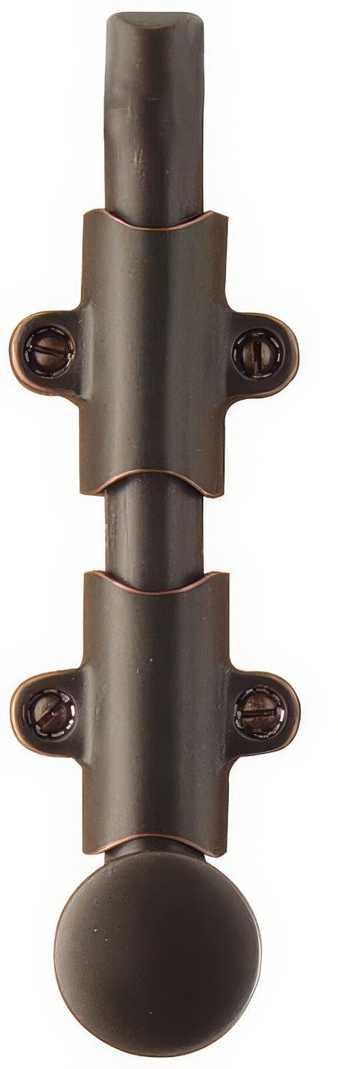 Emtek 6" Solid Brass Surface Bolt with Strikes and Screws