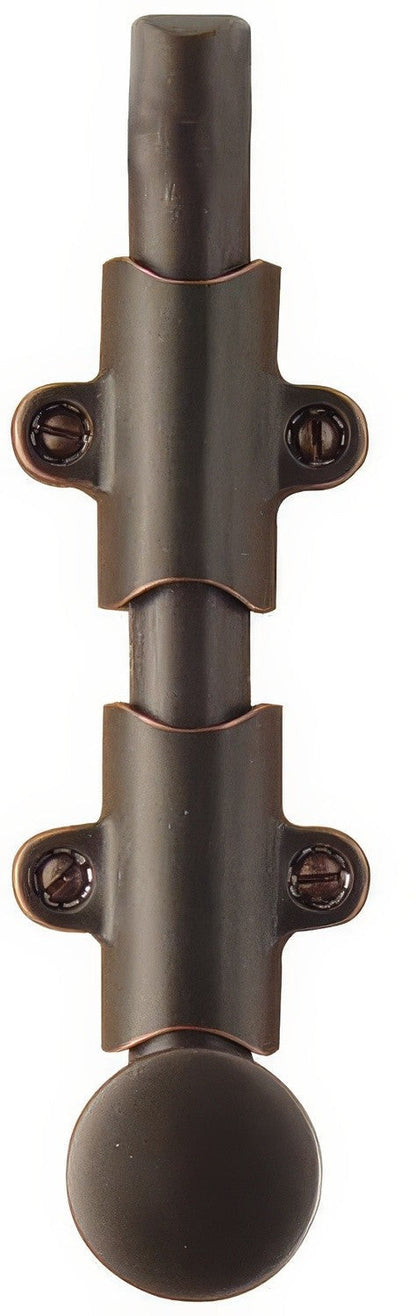Emtek 6" Solid Brass Surface Bolt with Strikes and Screws