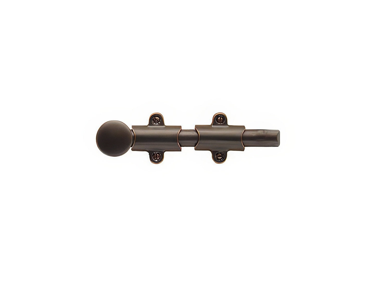 Emtek 12" Solid Brass Surface Bolt with Strikes and Screws