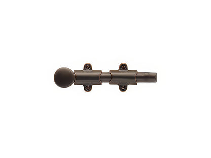 Emtek 12" Solid Brass Surface Bolt with Strikes and Screws