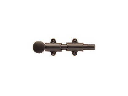 Emtek 12" Solid Brass Surface Bolt with Strikes and Screws