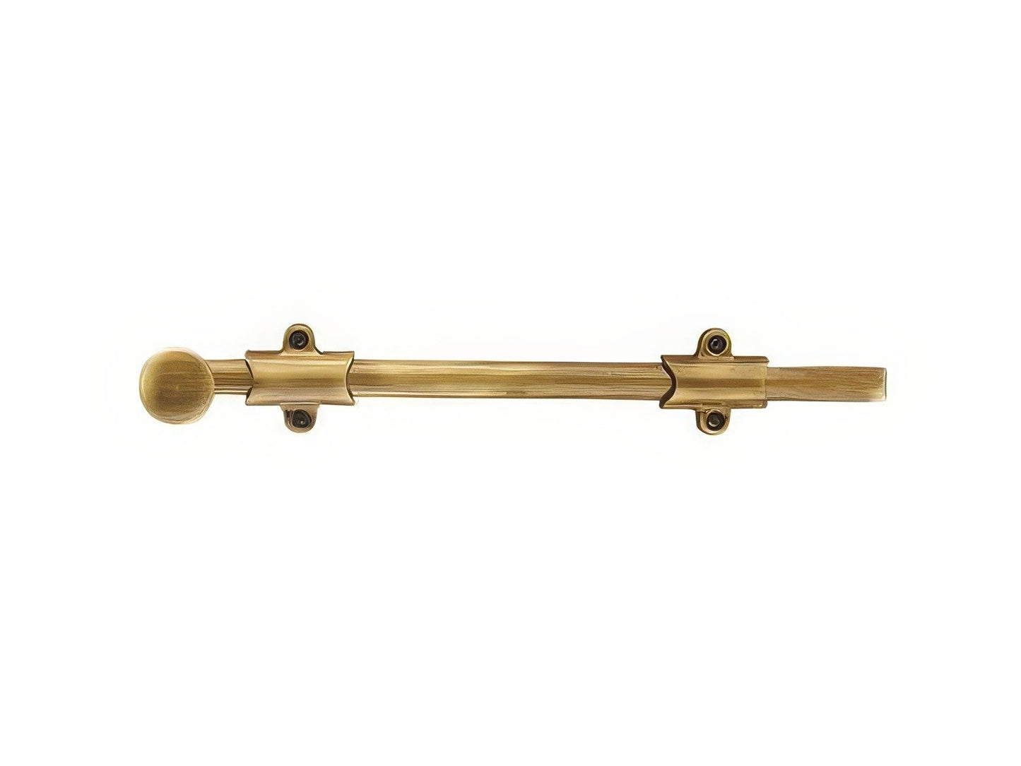 Emtek 12" Solid Brass Surface Bolt with Strikes and Screws