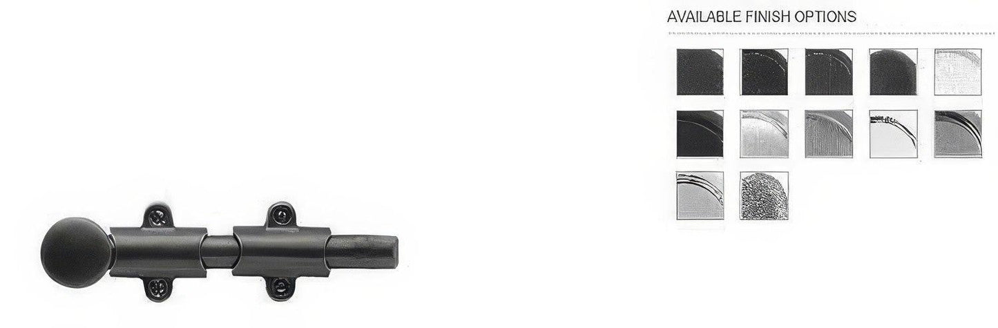 Emtek 18" Solid Brass Surface Bolt with Strikes and Screws
