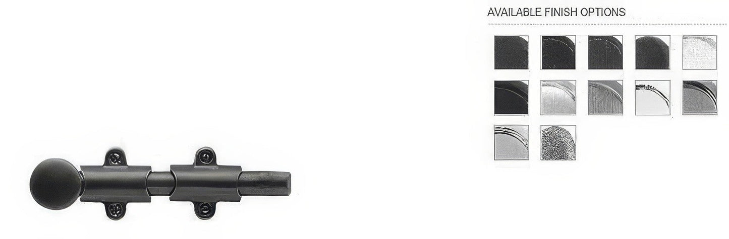 Emtek 18" Solid Brass Surface Bolt with Strikes and Screws
