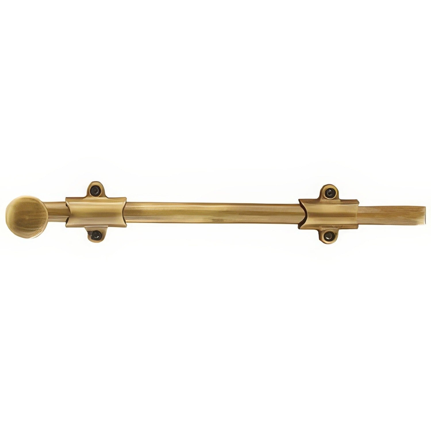 Emtek 8515 8 Inch Surface Bolt includes 3 Types of Strike Plates and Screws