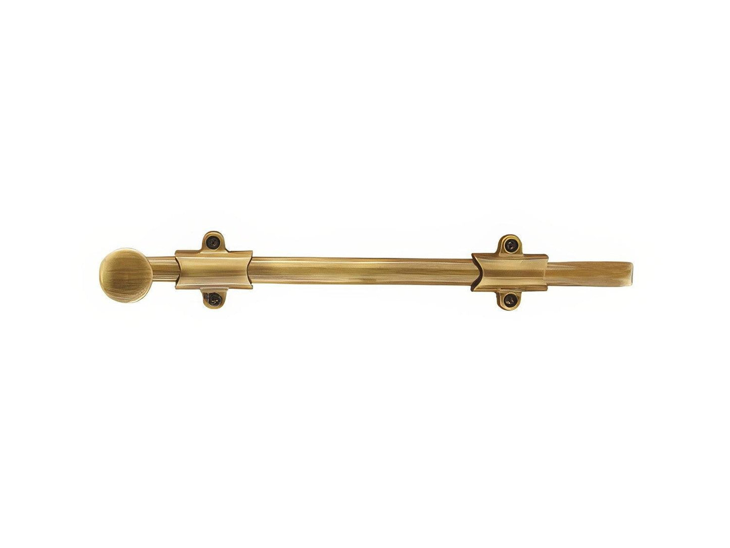 Emtek 8515 8 Inch Surface Bolt includes 3 Types of Strike Plates and Screws