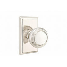 Emtek 8521NWUS Norwich Knob Dummy Pair With Rectangular Rose.
