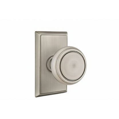 Emtek 8521NWUS Norwich Knob Dummy Pair With Rectangular Rose