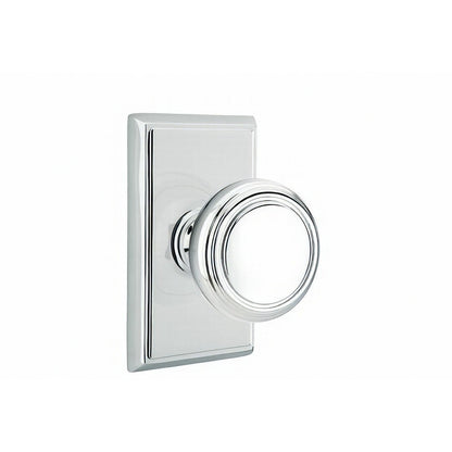 Emtek 8521NWUS Norwich Knob Dummy Pair With Rectangular Rose
