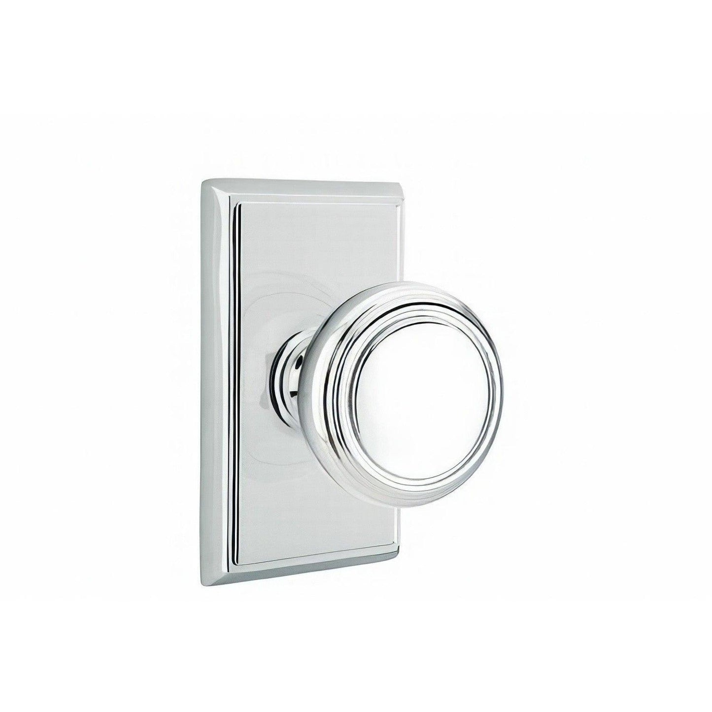 Emtek 8521NWUS Norwich Knob Dummy Pair With Rectangular Rose.