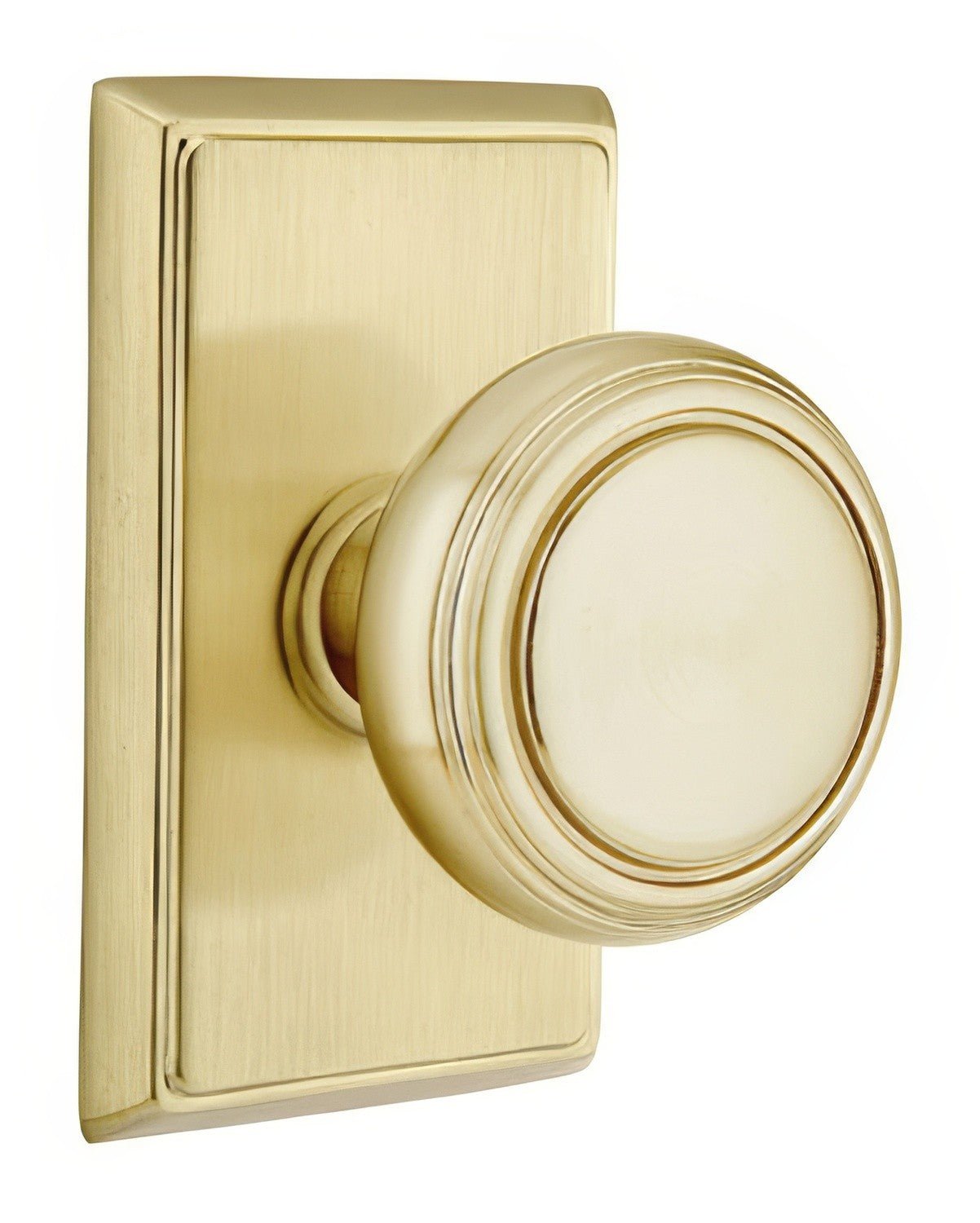 Emtek 8521NWUS Norwich Knob Dummy Pair With Rectangular Rose
