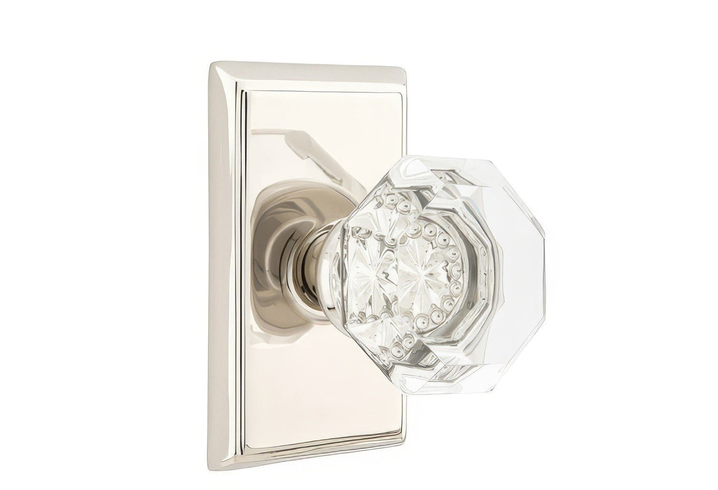 Emtek 8521OTUS Old Town Crystal Knob Dummy Pair With Rectangular Rose