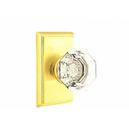 Emtek 8521OTUS Old Town Crystal Knob Dummy Pair With Rectangular Rose