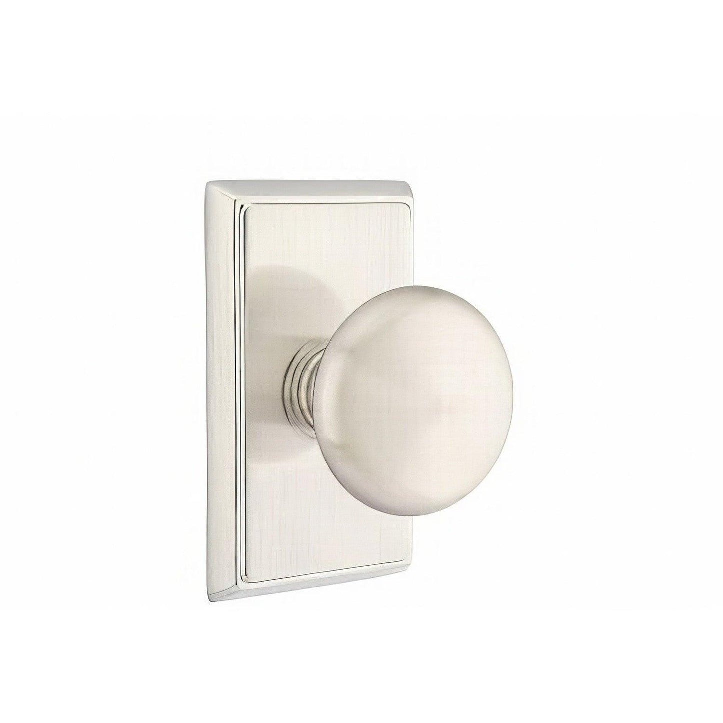 Emtek 8521PUS Providence Knob Dummy Pair With Rectangular Rose