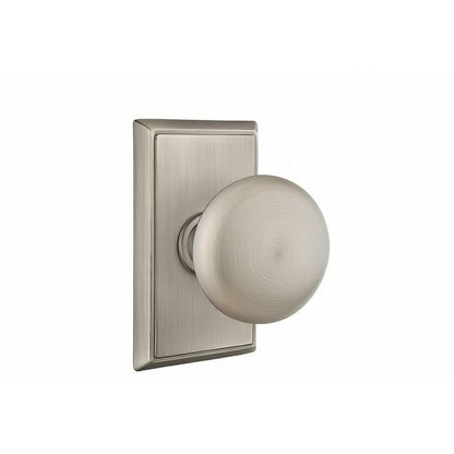 Emtek 8521PUS Providence Knob Dummy Pair With Rectangular Rose
