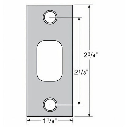 Kwikset 85278 Square Corner Deadbolt Strike.